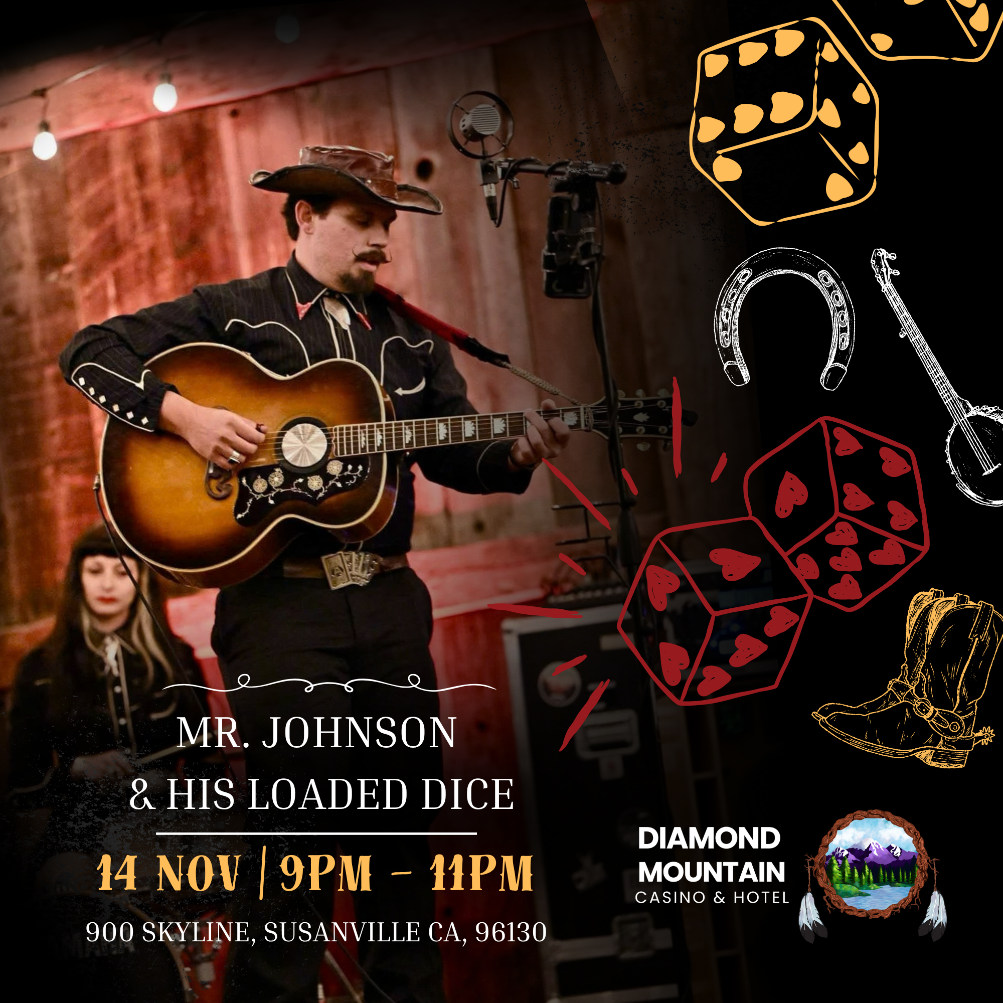 Mr.JohnsonNov14th Mr. Johnson & His Loaded Dice Event